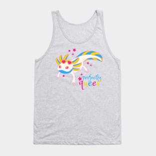 Pansexual Pride Axolotl Tank Top